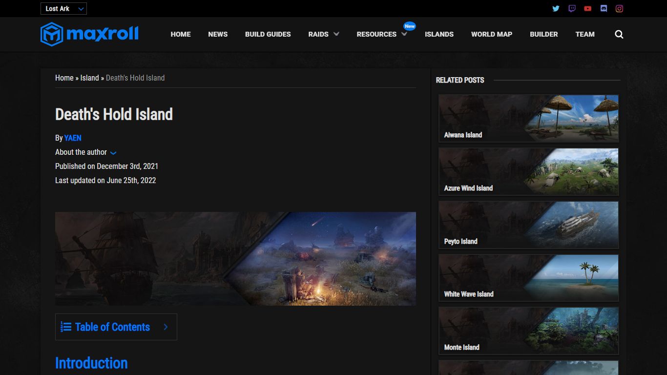 Death's Hold Island - Lost Ark Maxroll.gg