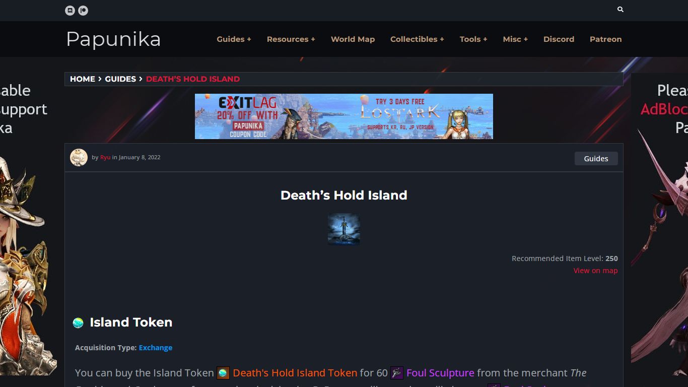 Death's Hold Island Guide - Lost Ark (Papunika)